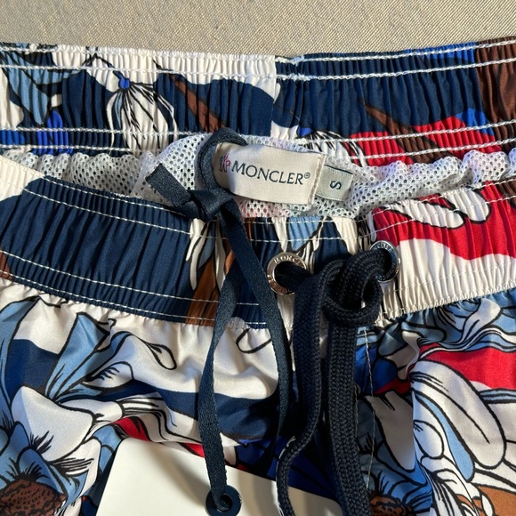 Moncler Floral Camo Print Swim Trunks - Picture 11 of 12